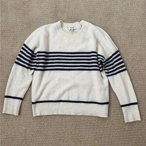 Madewell striped cashmere sweater, size M